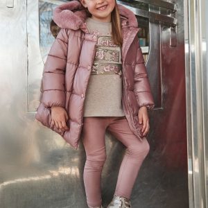 Conjunto legging antelina y sudadera niña