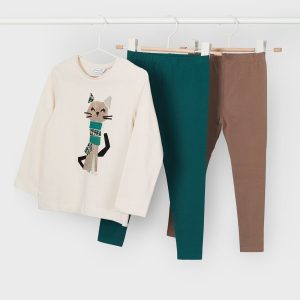 Conjunto 3 piezas gato niña