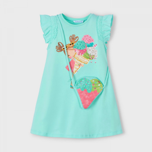 Vestido con bolso helado niña