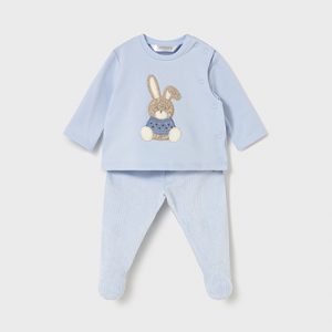 Conjunto polaina y sudadera recién nacido