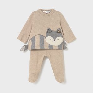 Conjunto polaina y jersey animalito recién nacida