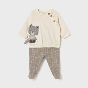 Conjunto polaina y jersey recién nacido